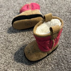 Baby cowgirl boot slippers